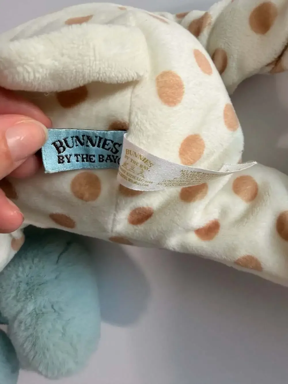 Bunnies by the Bay Maui Blue Nibble Bunny and Spotted Puppy Plush Toy Set